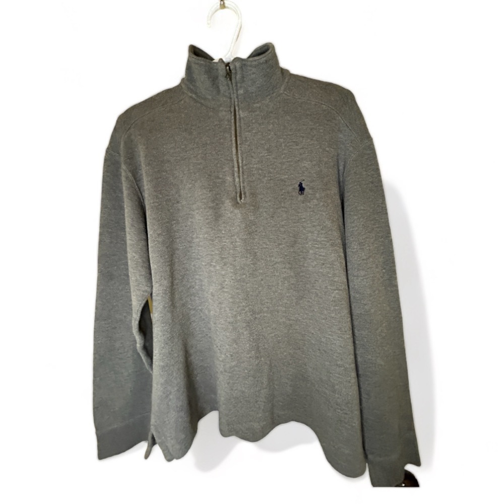 Men’s Grey Dress Polo Pullover Size Medium
